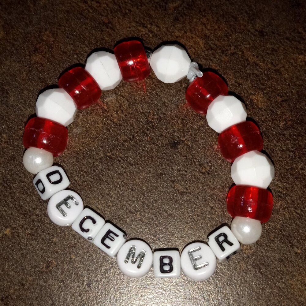 Handmade Christmas bracelet